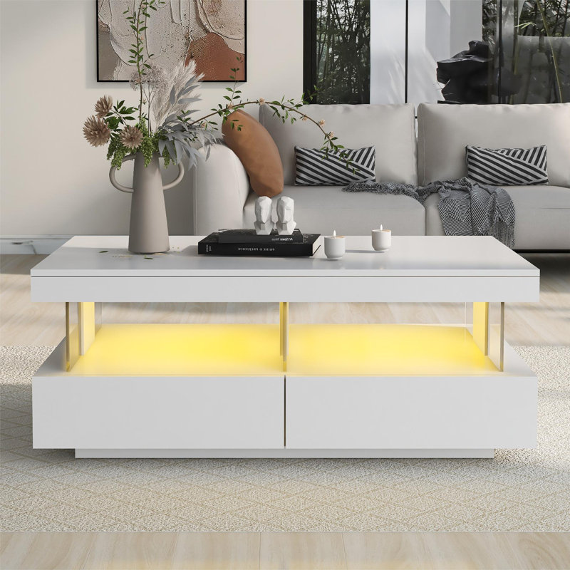 Anjalie Pedestal Coffee Table with Storage