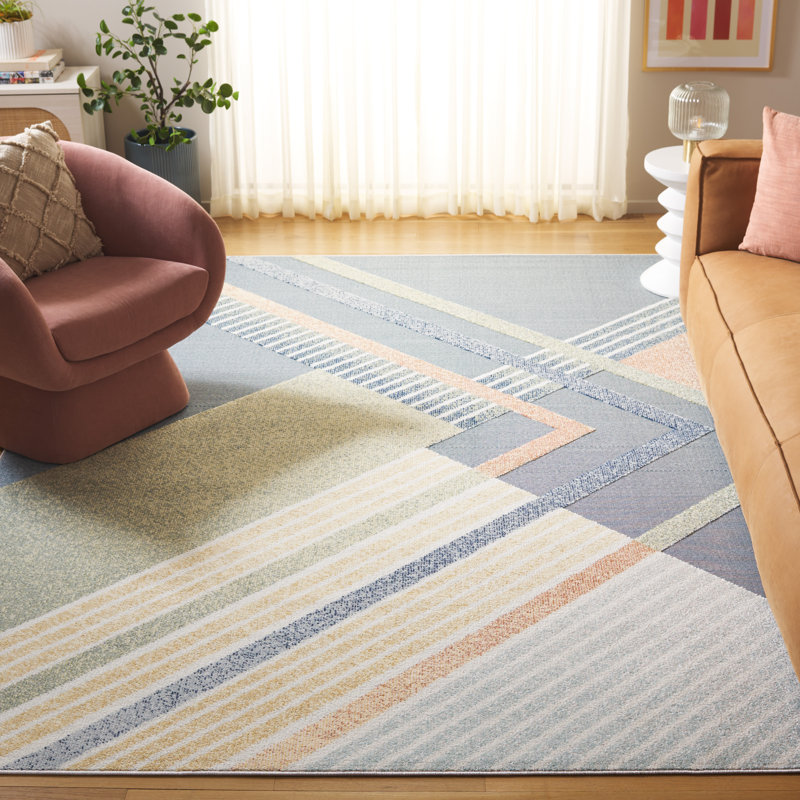 Chudney Performance Geometric Indoor/Outdoor Area Rug, Rectangle 8' x 10'