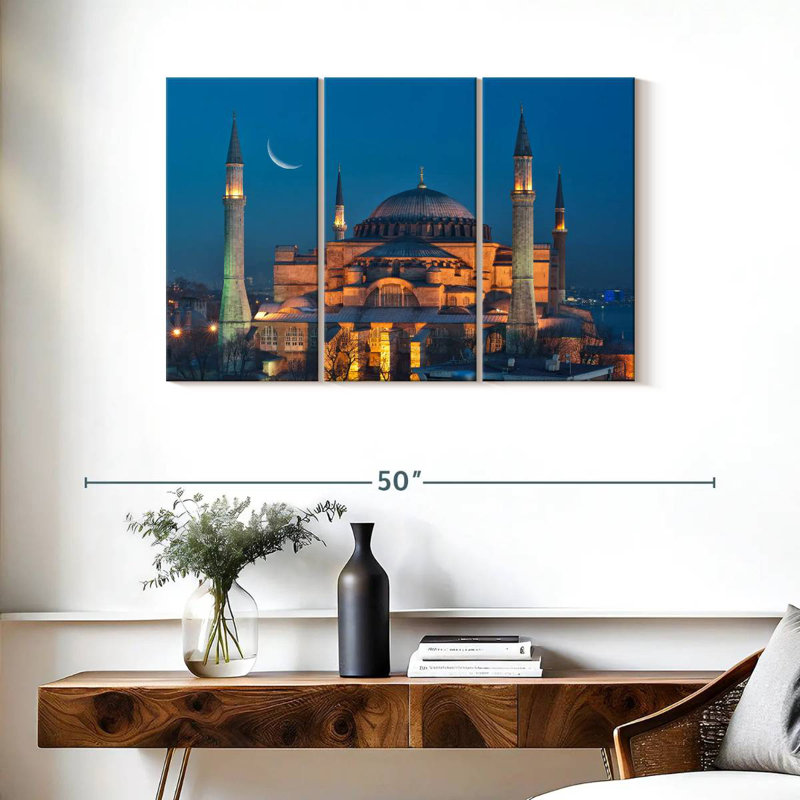 Hagia Sophia By Nightfall, 24" H x 38" W