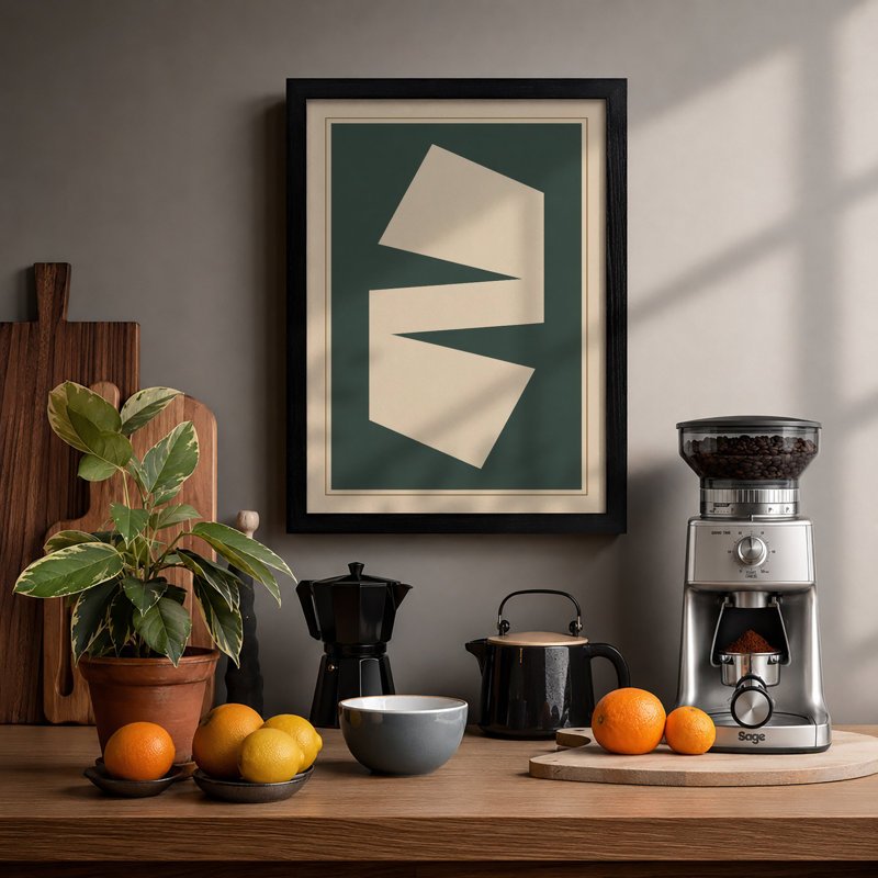 Angular Planes Geometric - Print, Black, A3 - 42.0 x 29.7 cm