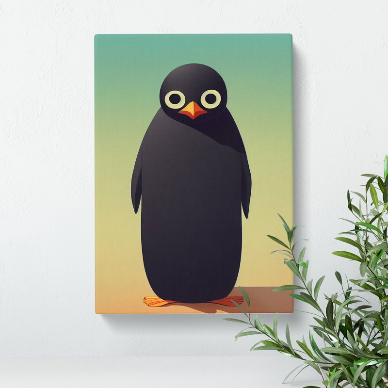 XC1022-1756X Cute Penguin - Wrapped Canvas Print, 76cm H x 50cm W x 3cm D