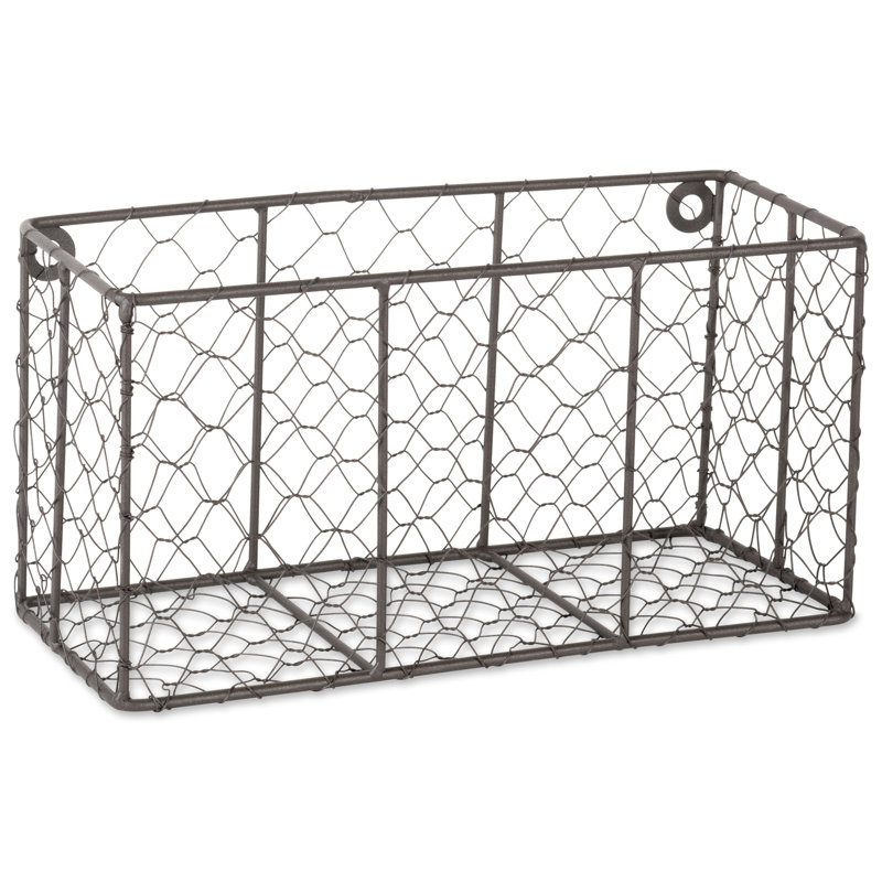 Paniers muraux Deloatch, Bronze rustique, H 6,1 po x l 5,5 po x P 11,82 po