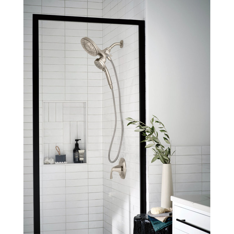 Engage Multi Function Dual Shower Head with Magnetix, Brushed Nickel