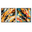 Cristain - Ensemble de 2 collages carrés abstraits-102162482-102162485