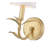 Parra 12.25 inch Gold Leaf 1 Light Wall Sconce-123223183