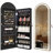 15.75'' Wide Wall Jewelry Armoire with Arch Lighted Full Length Mirror-164399647