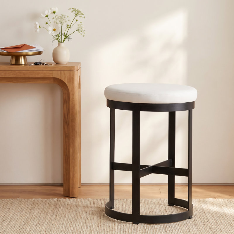 Joss & Main Huntington White Counter Stool