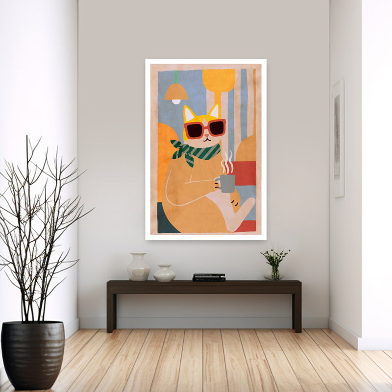 Art contemporain contemporain abstrait, H 60 po x l 40 po