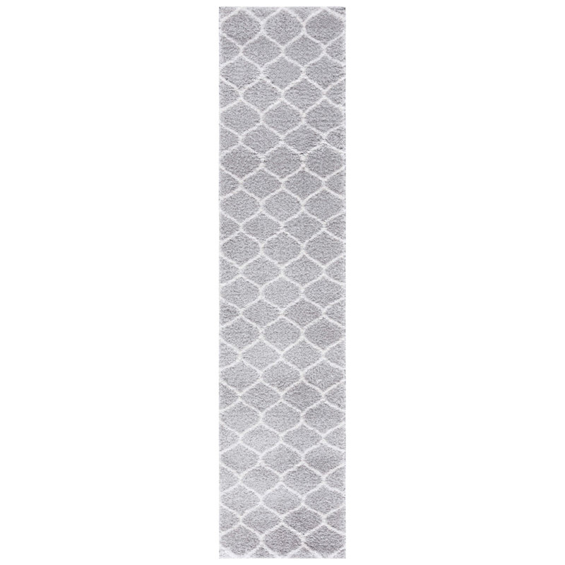 Fleuriane Tahoe Shag Performance Geometric Rug, Runner 2' x 9'