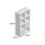 120cm H x 60cm W Cube Bookcase