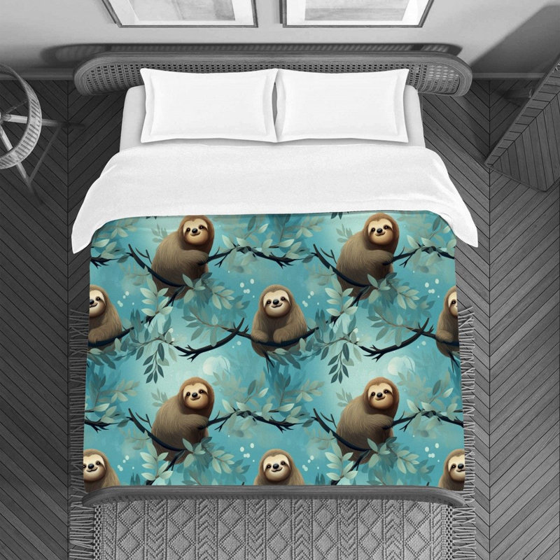 Polyester Machine Printed Duvet Cover, Twin Duvet Cover