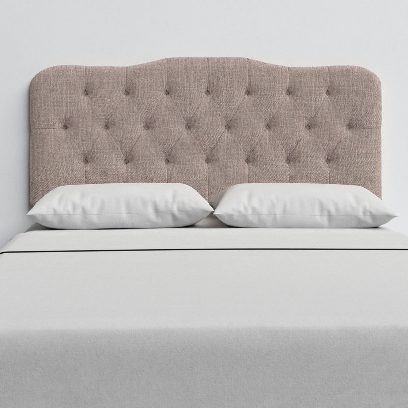 Rodan Upholstered Headboard, Queen, Classic Grey Linen