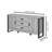 Narvaez 60,39" Sideboard 2 Doors 3 Drawers 