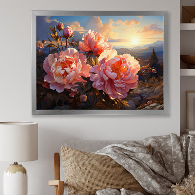Pivoines magiques au coucher du soleil I