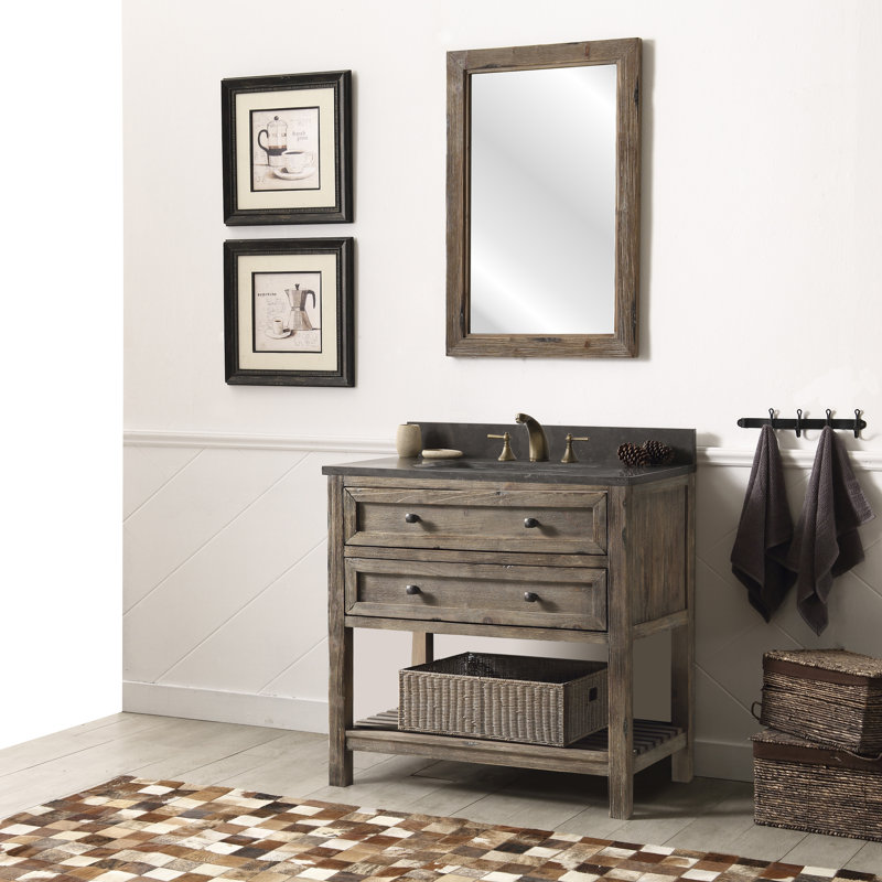 36'' Single Bathroom Vanity with Stone Top