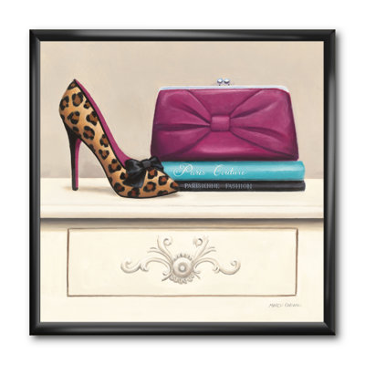 «Fashion and Glam Avenue High Heels I», reproduction sur toile encadrée