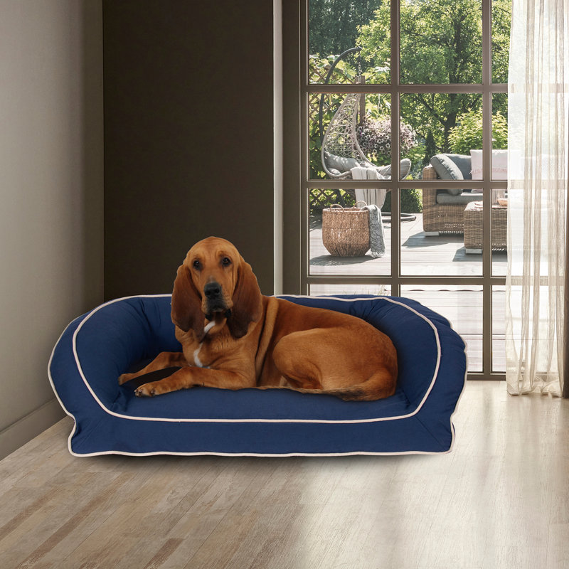 Lit pour chien Classic, Moyen (l 36 po x P 27 po x H 10,5 po), Bleu marine
