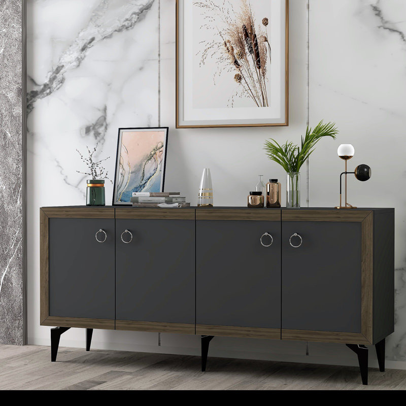 Tylor 150 cm W Console Table, Grey/Brown