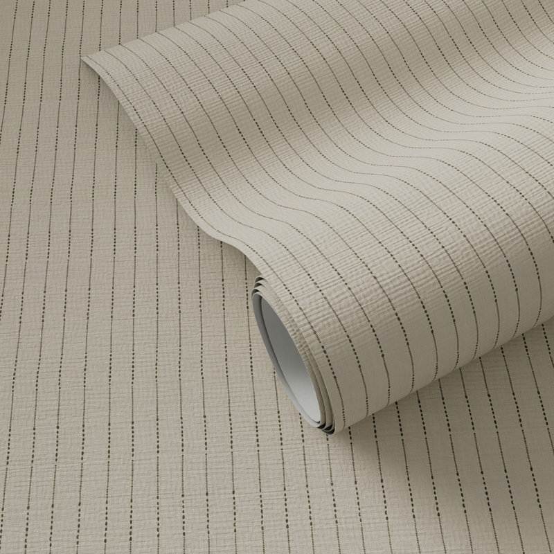 Dobby Striped Wallpaper, H 8" x W 12", Dobby Stripe Sand