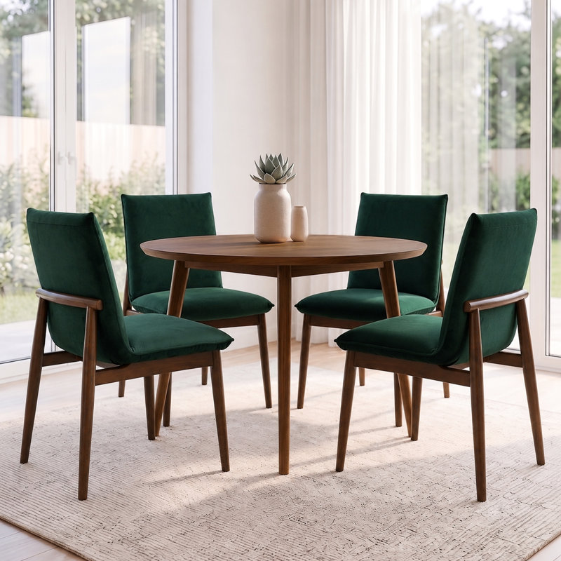 Chaise en velours Winta, Vert