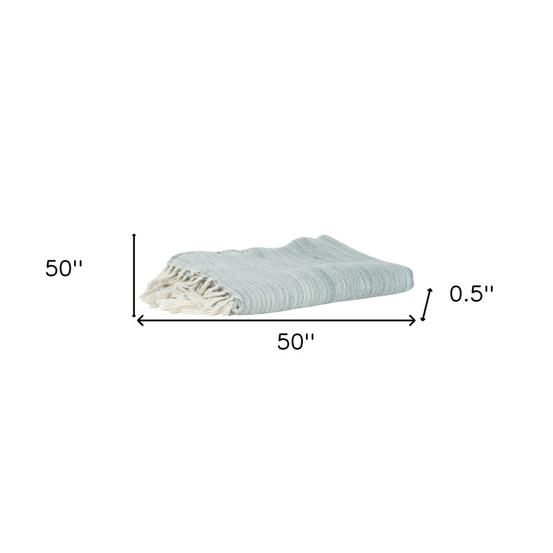 Jeté 100% polyester tissé gris