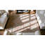Soft Light Coral Color Antique tribal Medallion Design Cotton Agra Rug