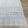 Hongming Machine Woven Denim/Navy/White Indoor/Outdoor Area Rug