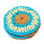 Sous-verres crocheté à la main en mélange de coton turquoise