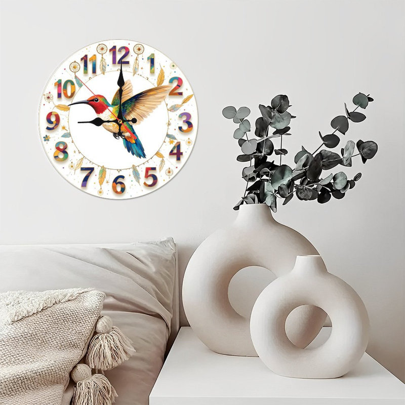 Horloge murale colibri