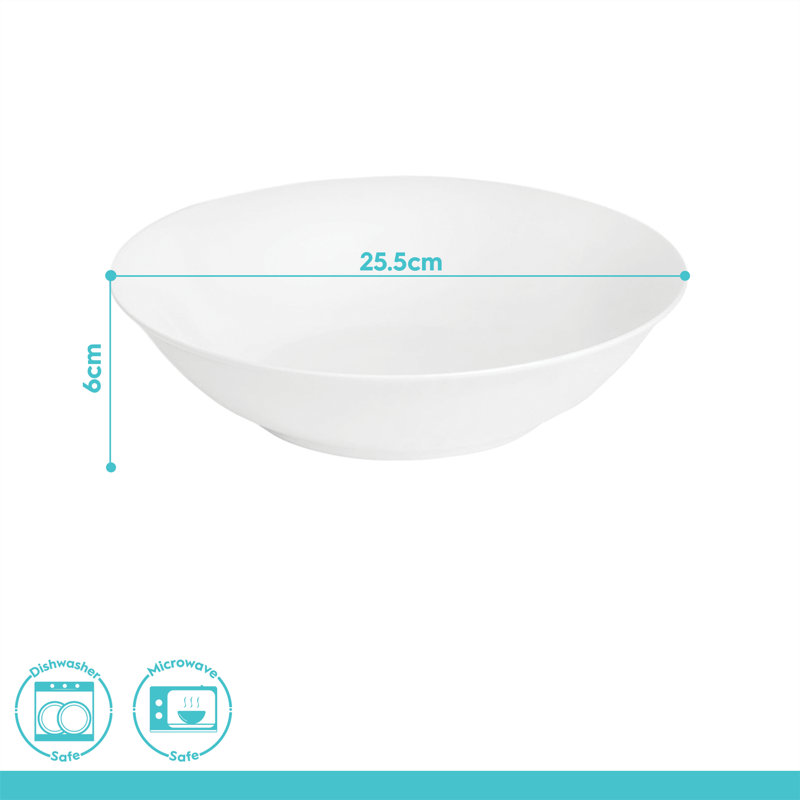 Argon Tableware - Classic Pasta Bowls - 25.5cm - Set of 6