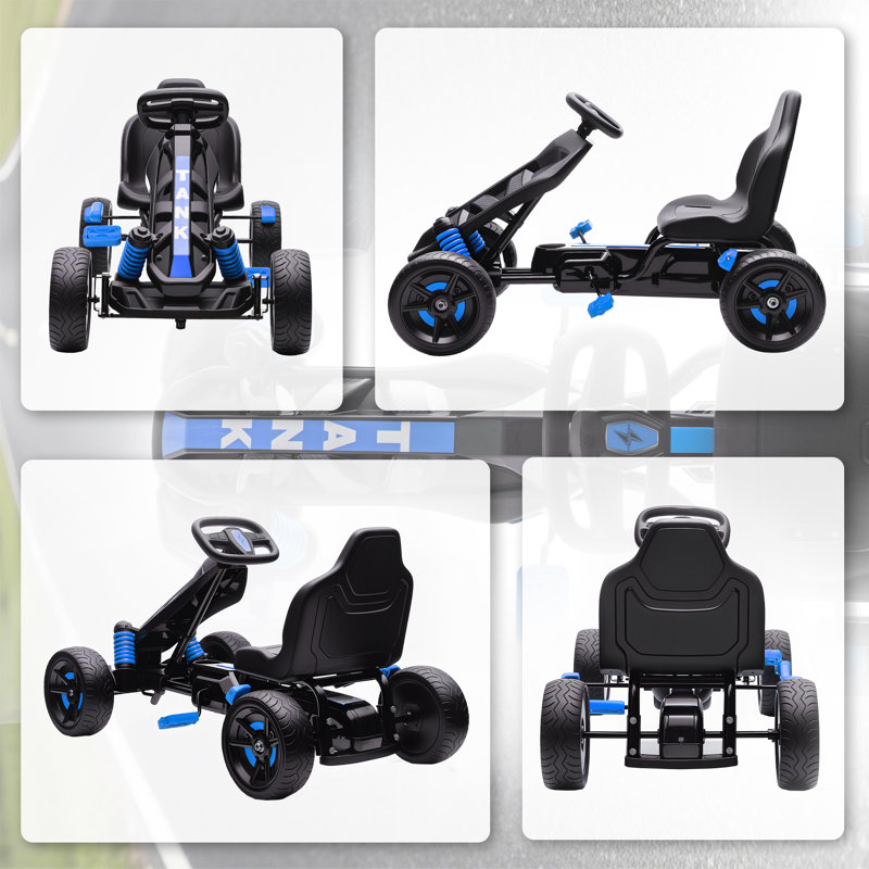 Zoomie Kids Go Kart, Blue