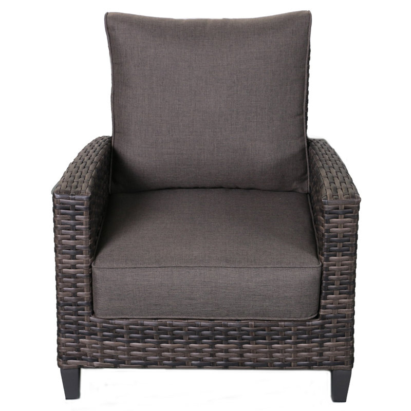 Chaise de patio avec coussins arshmaan