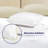 100% Viscose from Bamboo Trimmed Pillowcases Only, 300 Thread Count, Hidden Zipper, Cooling Breathable, Bedding Pillow Covers for Hot Sleepers - Gift-Ready Packaging, PACK OF 2 (Buttercream)-111673790-111673789