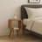 Extra Mini Minimalist Open Curved Chestnut  Bedside-1150177512