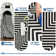 Modern Rug for Living Room Non-Slip Striped Accent Rug, Stain-Resistant Ultra-Thin Bedroom Carpet, Soft Low Pile Indoor Floor Mat for Kids Room, Nursery, Home Office