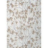 Almond Blossom Floral Hand Knotted Wool Ecru Area Rug