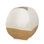 10" Beige And Cream Color Block Ceramic Table Vase