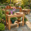 4 ft. W x 2 ft. D Cedar Potting Bench