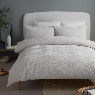 Polyester Geometric Duvet Cover Set with Pillowcases