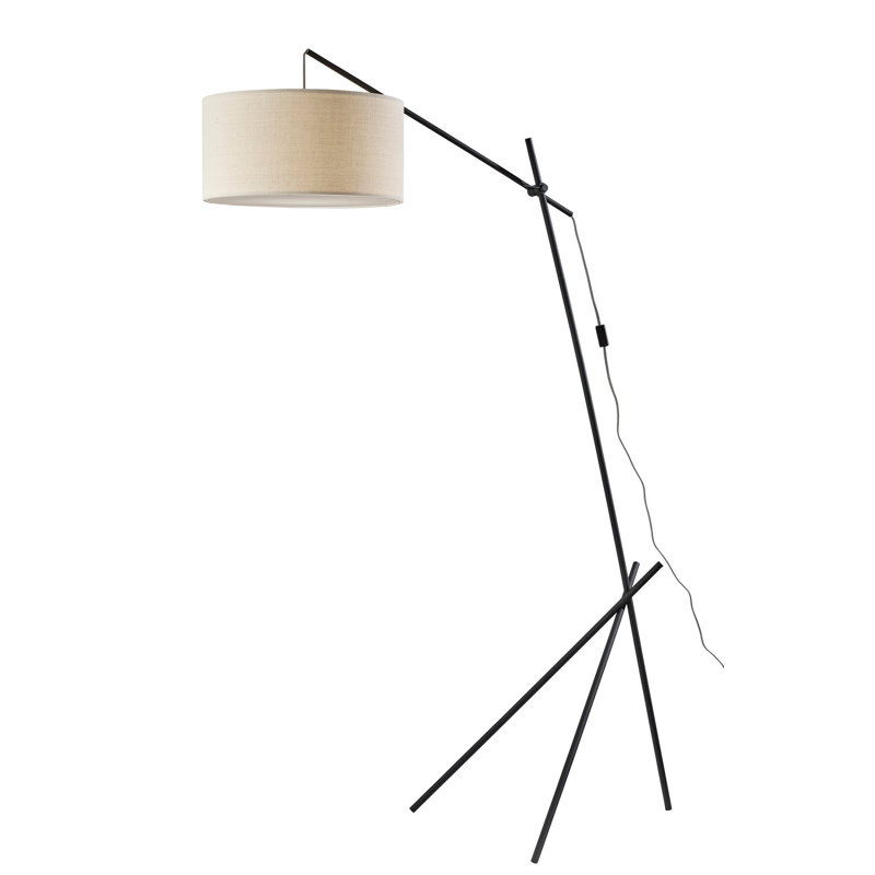 73'' Black Arched Floor Lamp