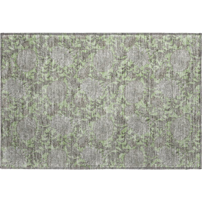 Premium Machine Washable Prisco Aloe Rug