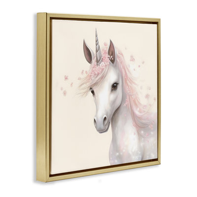 Fairy Unicorn Soft Petals Floating Frame, design by Creative Studio