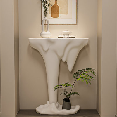 Light luxury high-end artistic console table