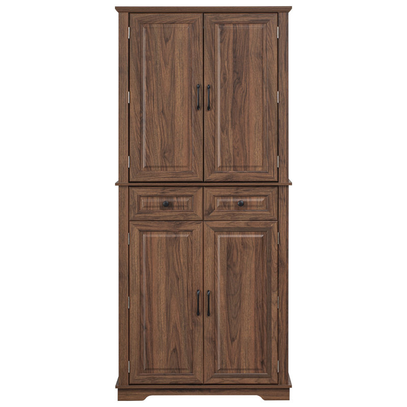 Armoire de salle de bain autoportante, Brun