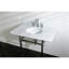Comptoir de meuble-lavabo Templeton 36 po avec pieds en laiton Kingston (8 po, 3 trous)-17298307