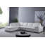 Canapé et méridienne assortis en cuir de 124 po de largeur-112014222-32041410