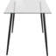 Milagro Rectangular Glass Top Dining Table