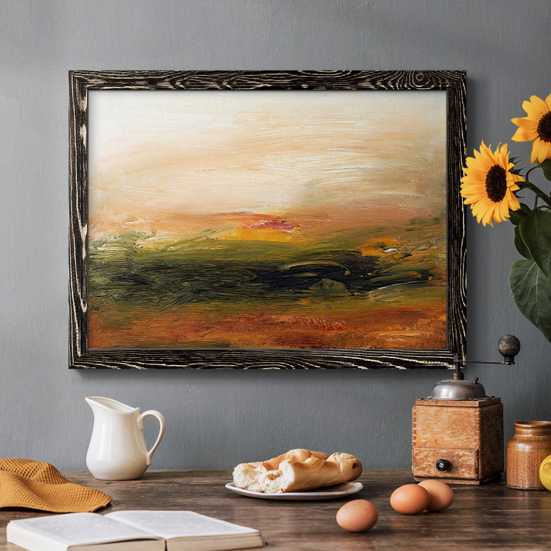 I Lingering Light I - Toile tendue avec châssis rustique-2780044, Noir, H 22 po x l 32 po x P 1,5 po