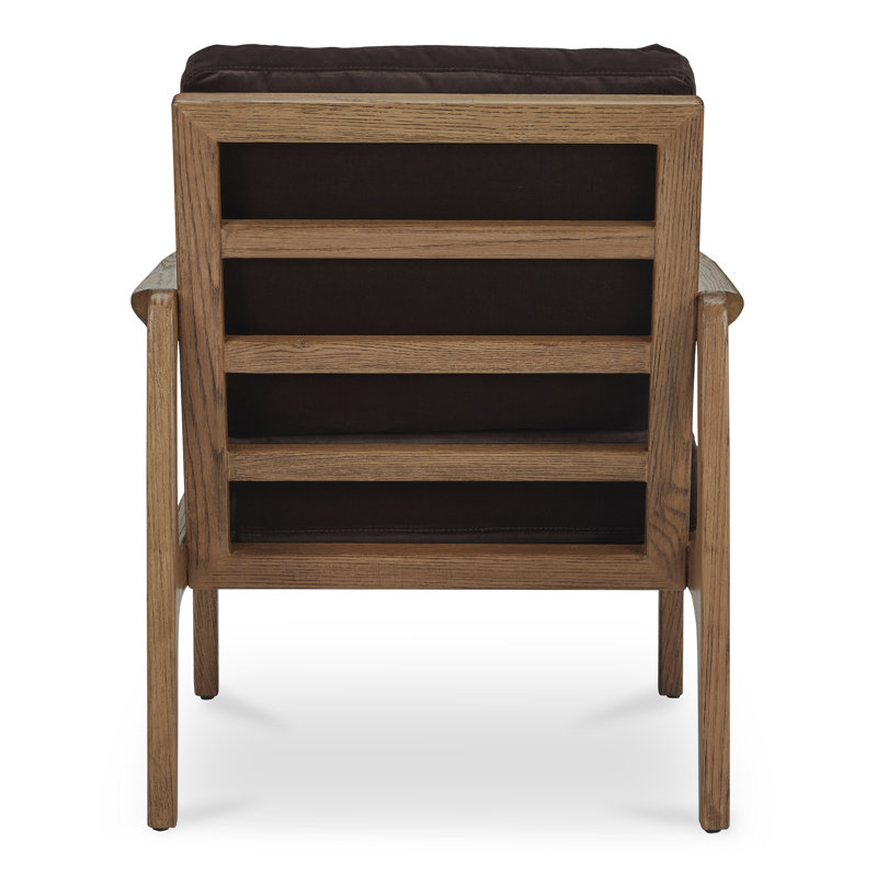 Teirra ACCENT CHAIR HEATHER, Dark Brown Cotton Blend
