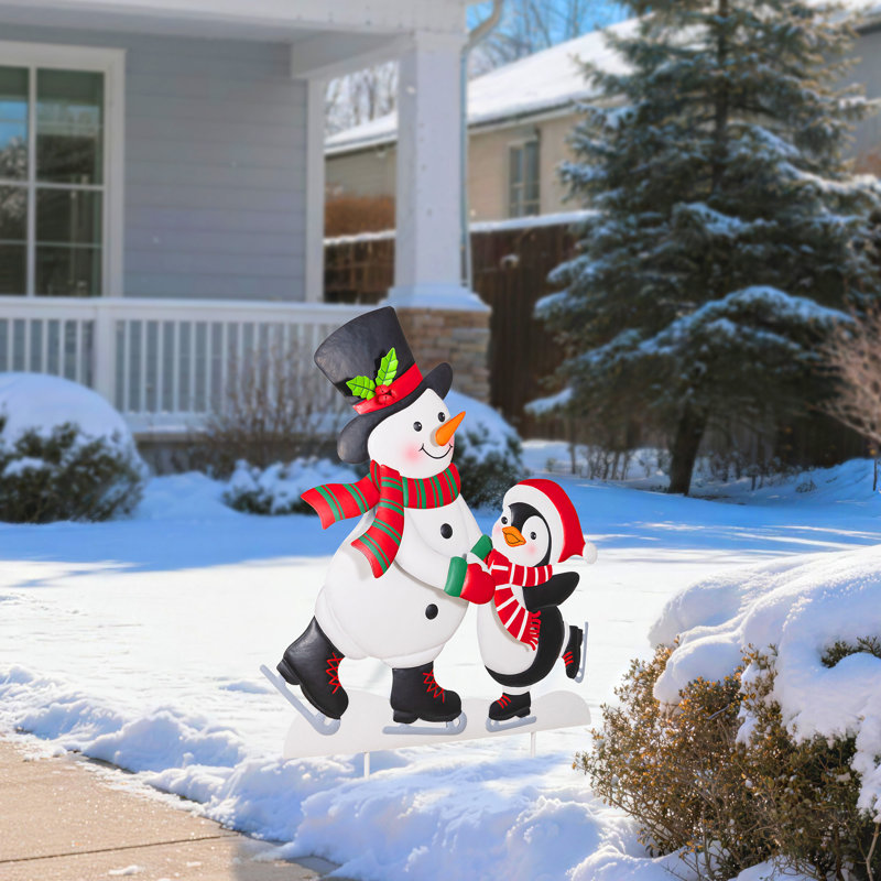 Piquet de Noël 32 po H Snowman